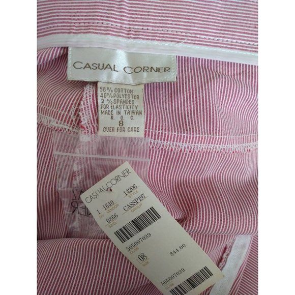 Vintage 90s deadstock Stretch‎ Micro Stripes Pants size 8 | 27 waist - Picture 9 of 9